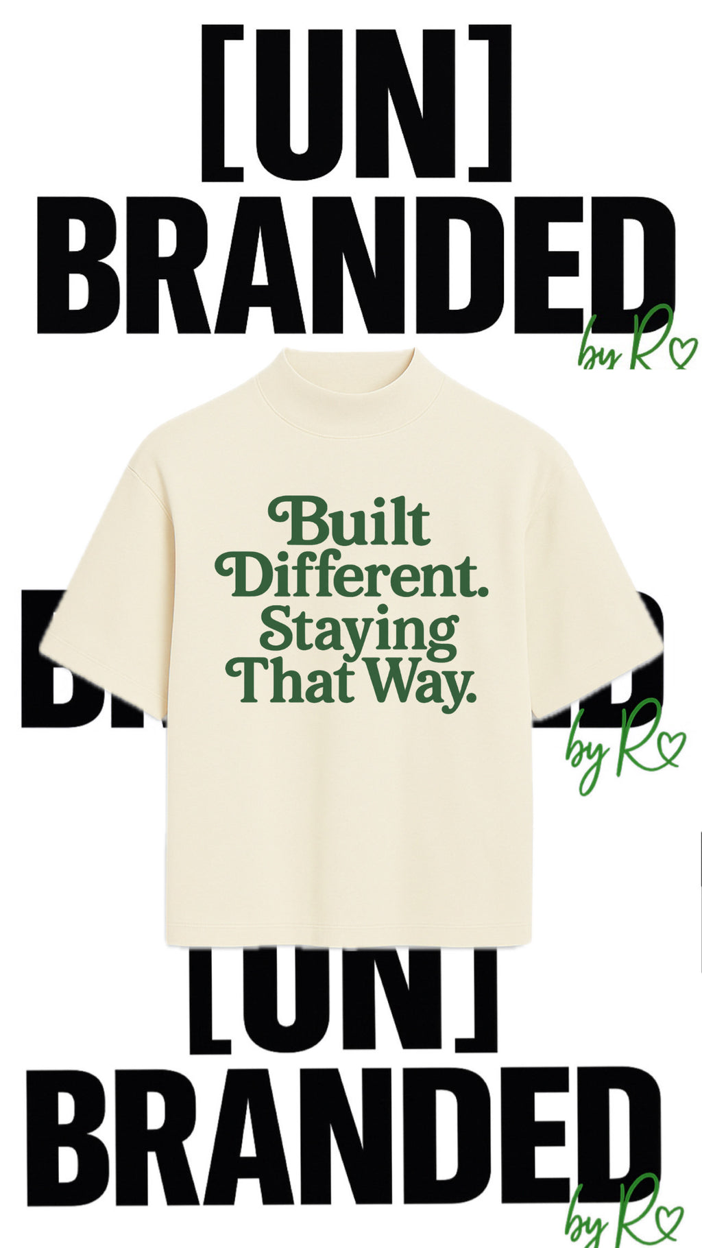BUILT DIFFERENT OVERSIZED TSHIRT