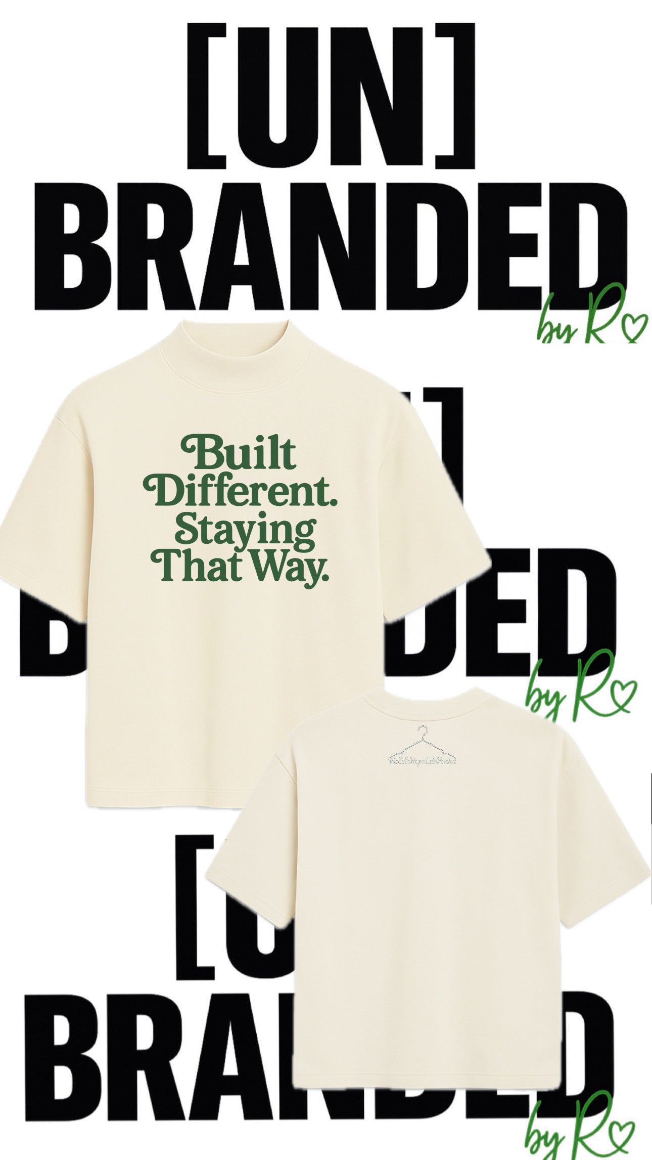 BUILT DIFFERENT OVERSIZED TSHIRT
