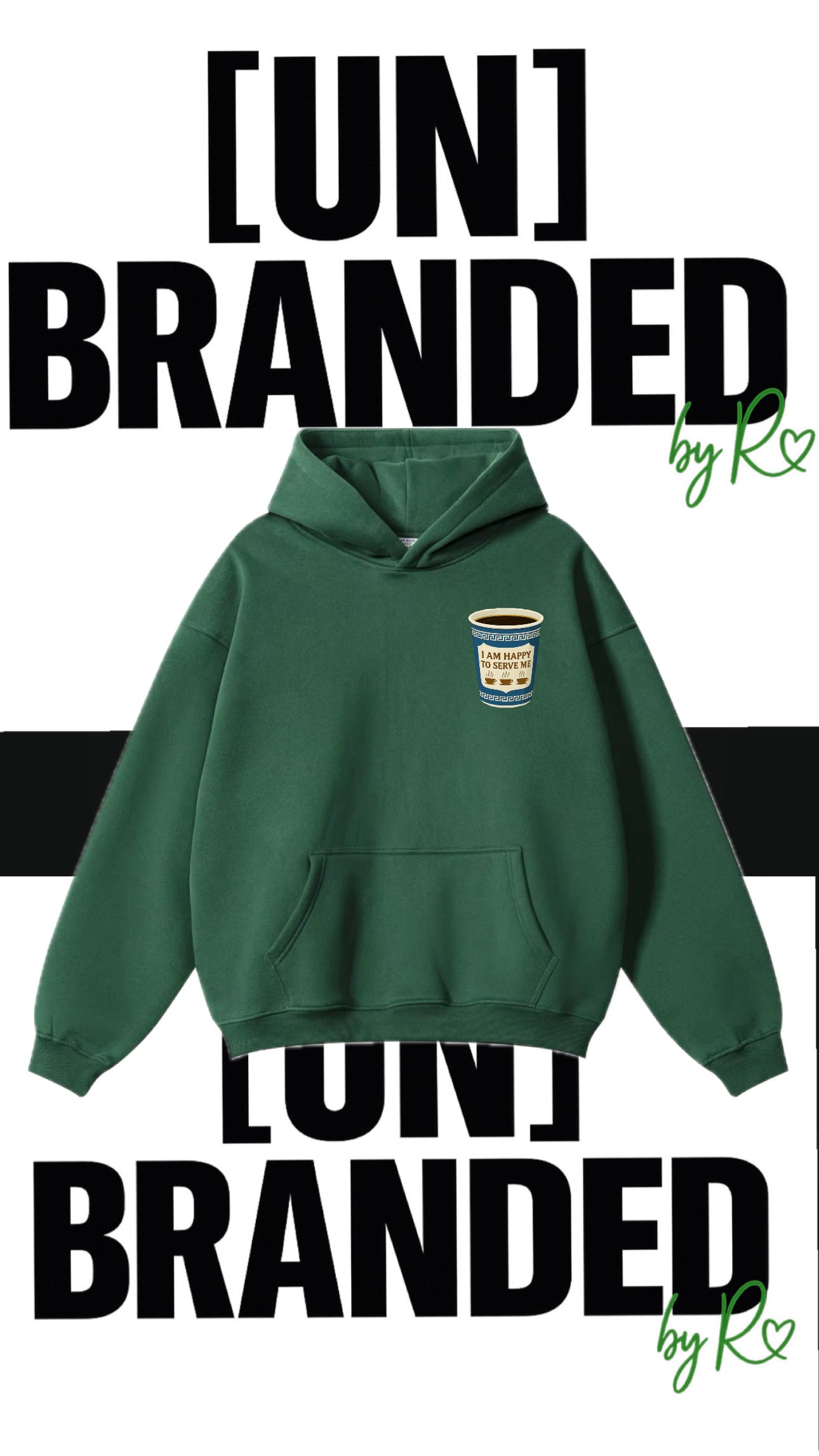 “HAPPY TO SERVE ME” EMERALD SWEATSUIT