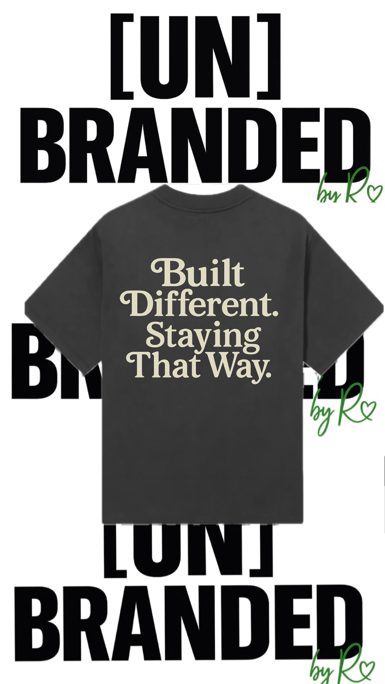 BUILT DIFFERENT OVERSIZED TSHIRT