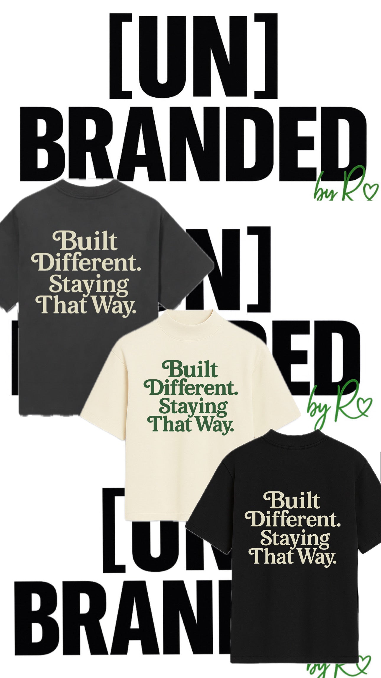 BUILT DIFFERENT OVERSIZED TSHIRT
