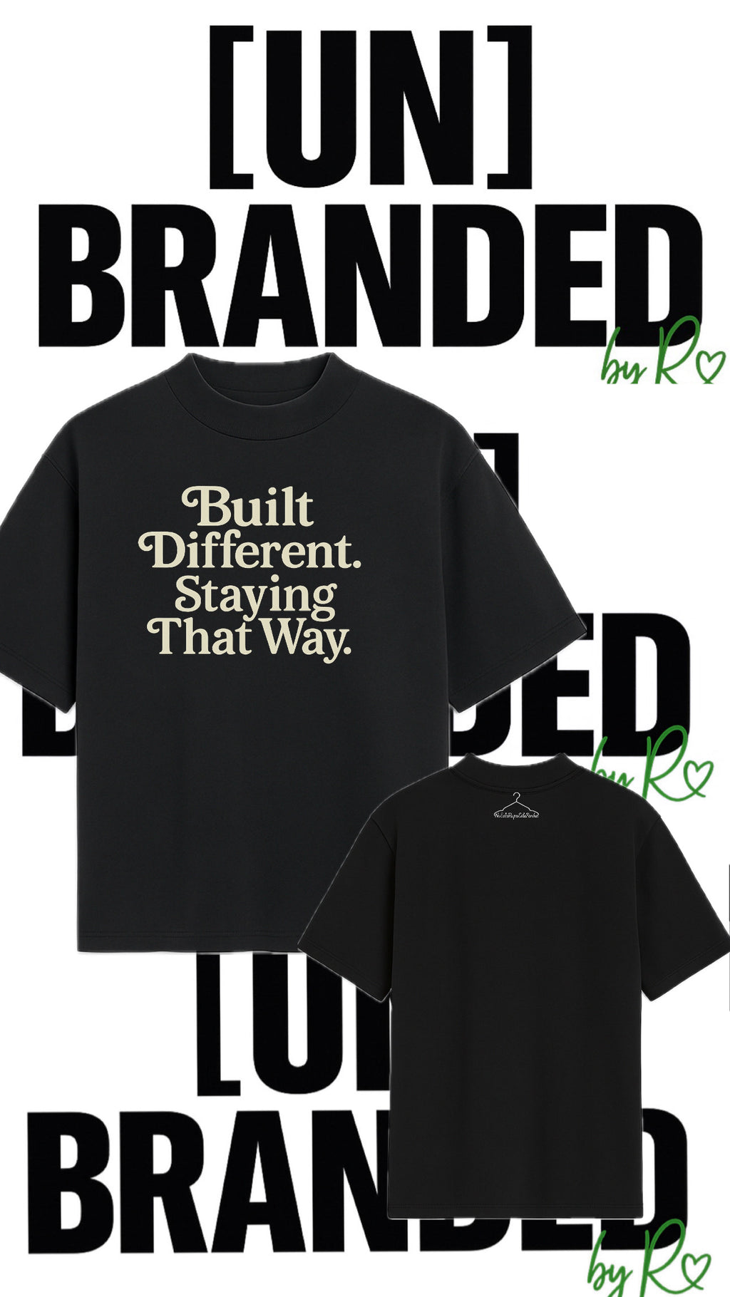 BUILT DIFFERENT OVERSIZED TSHIRT