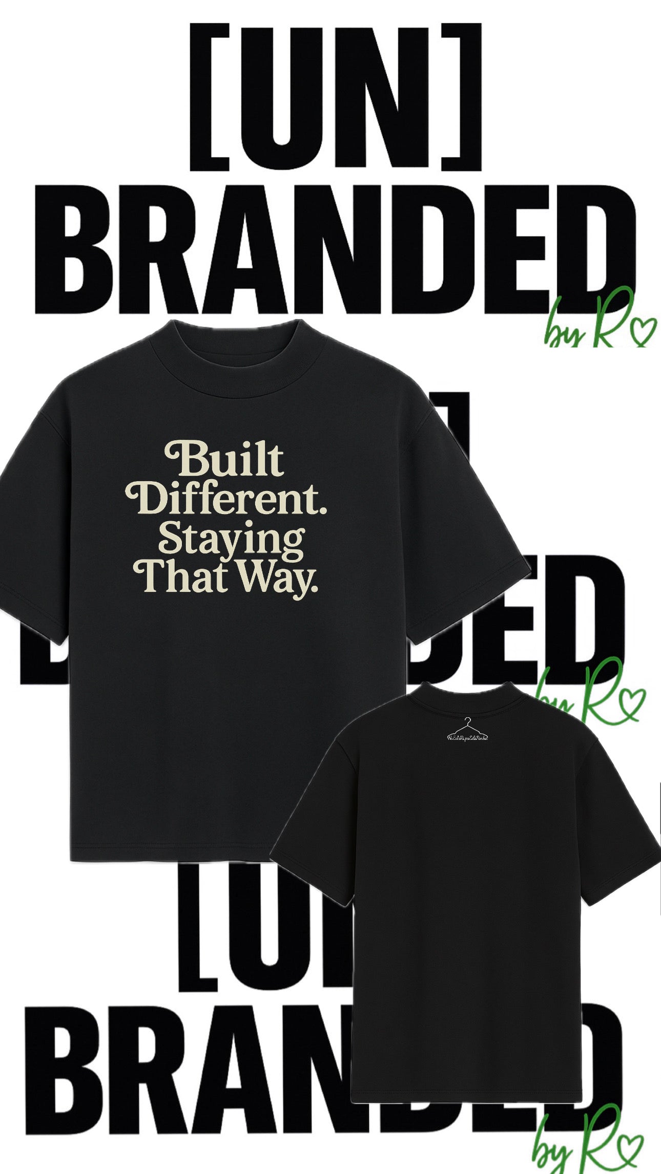 BUILT DIFFERENT OVERSIZED TSHIRT