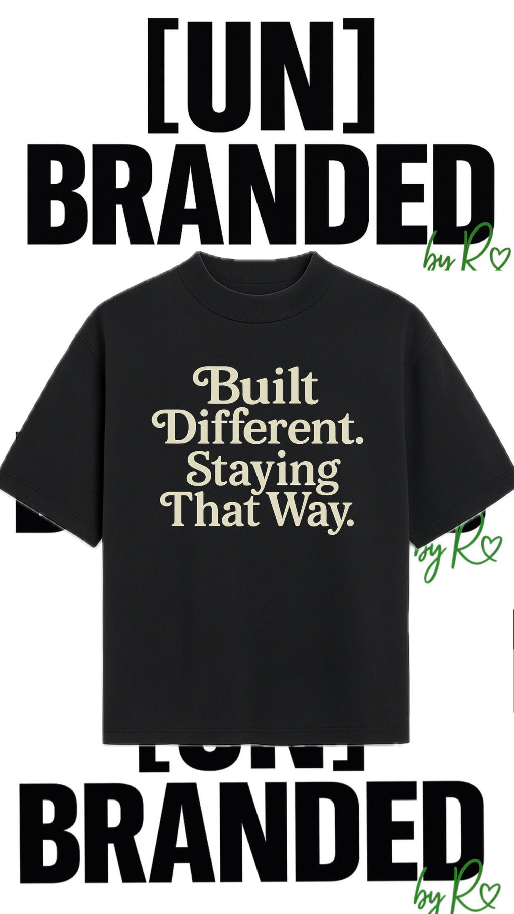 BUILT DIFFERENT OVERSIZED TSHIRT