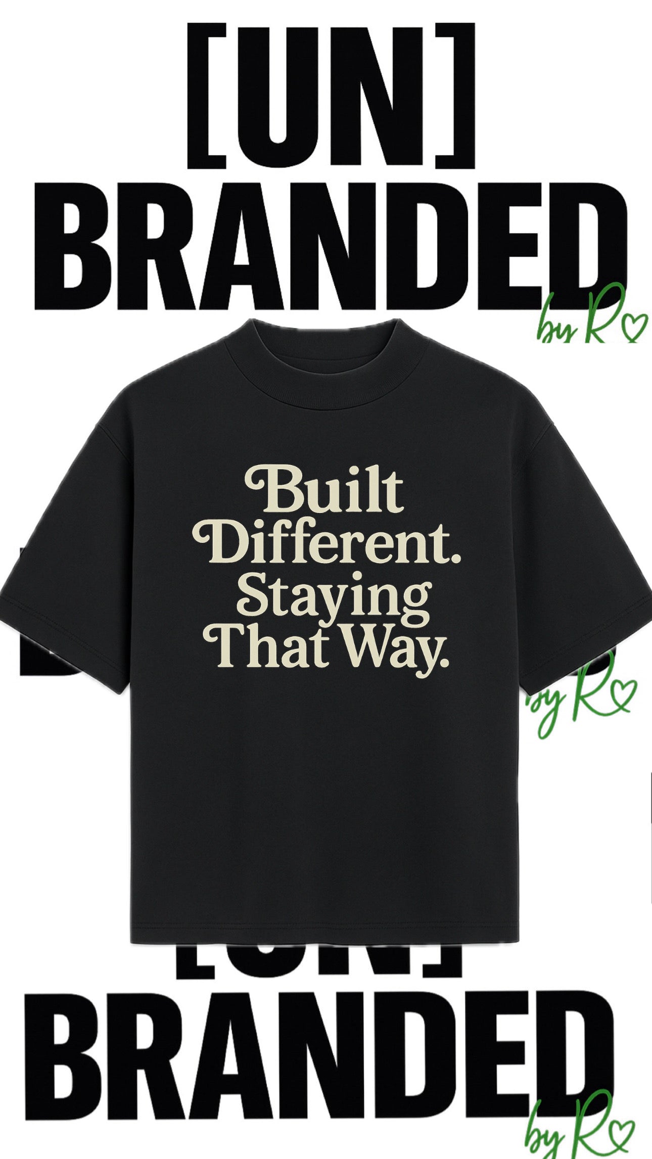 BUILT DIFFERENT OVERSIZED TSHIRT
