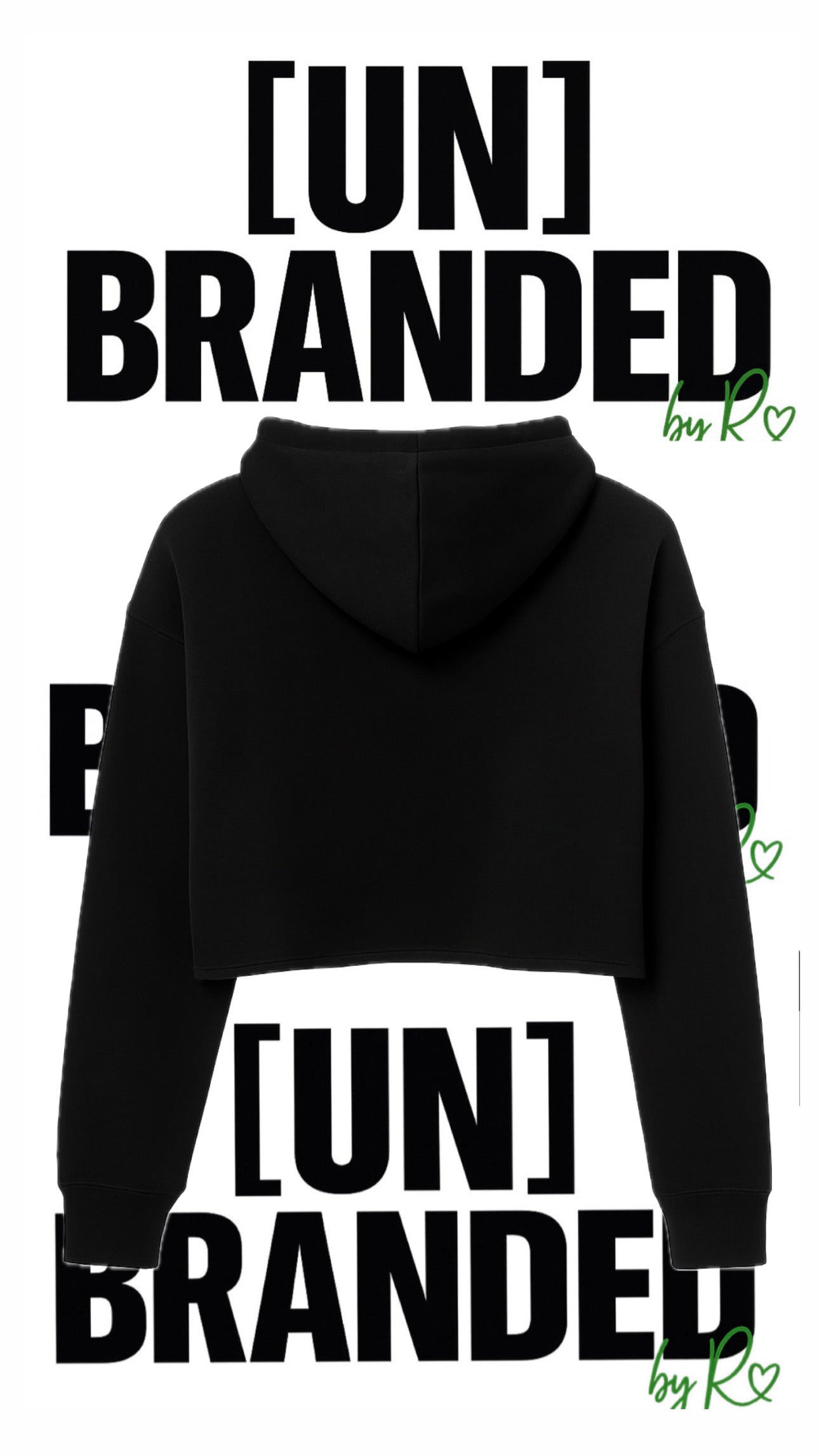 “HAPPY TO SERVE ME” CROPPED LIGHTWEIGHT HOODIE