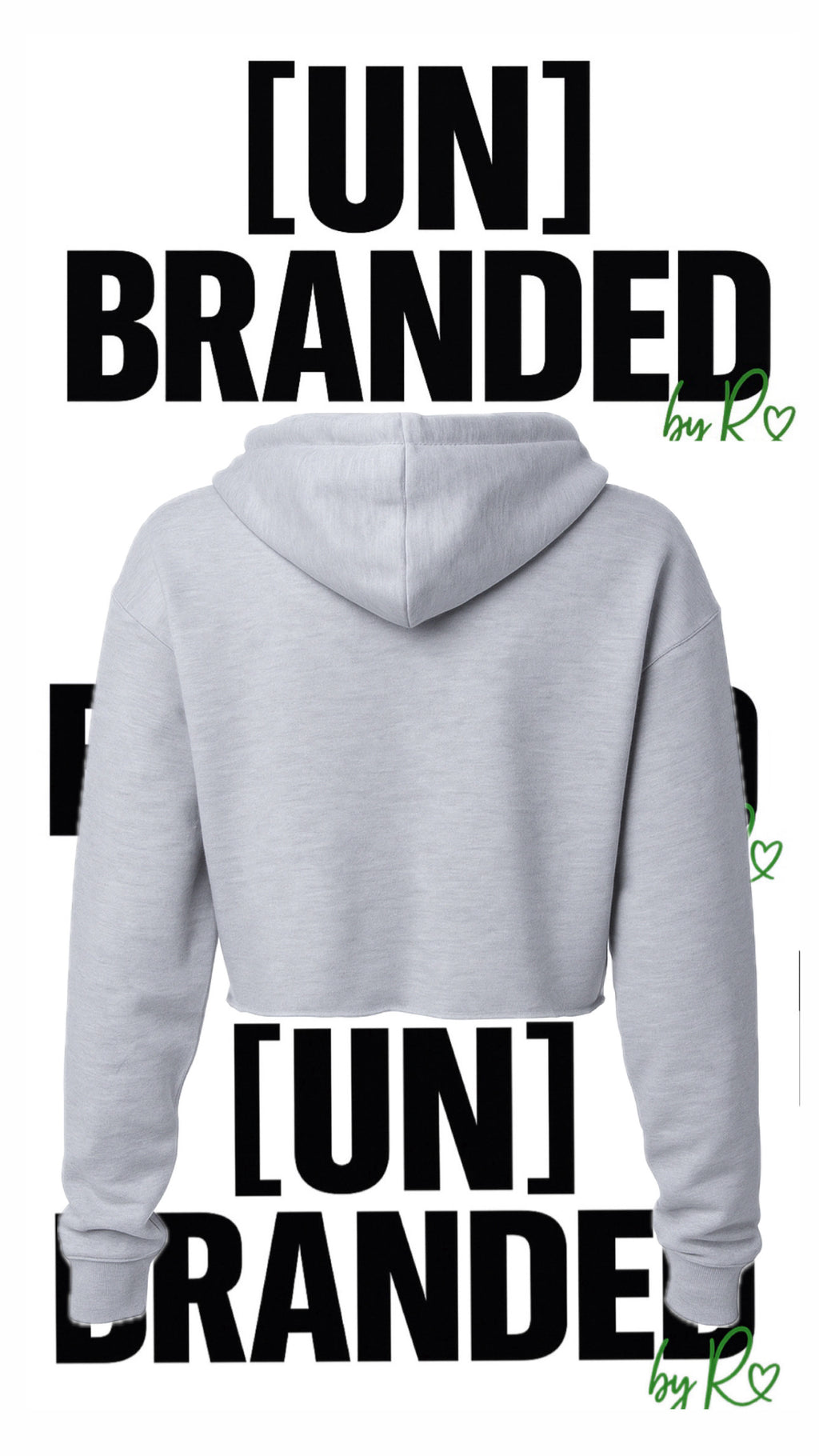 “HAPPY TO SERVE ME” CROPPED LIGHTWEIGHT HOODIE